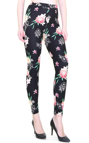 AL180083J Multi Pattern Printed Buttery Soft Leggings