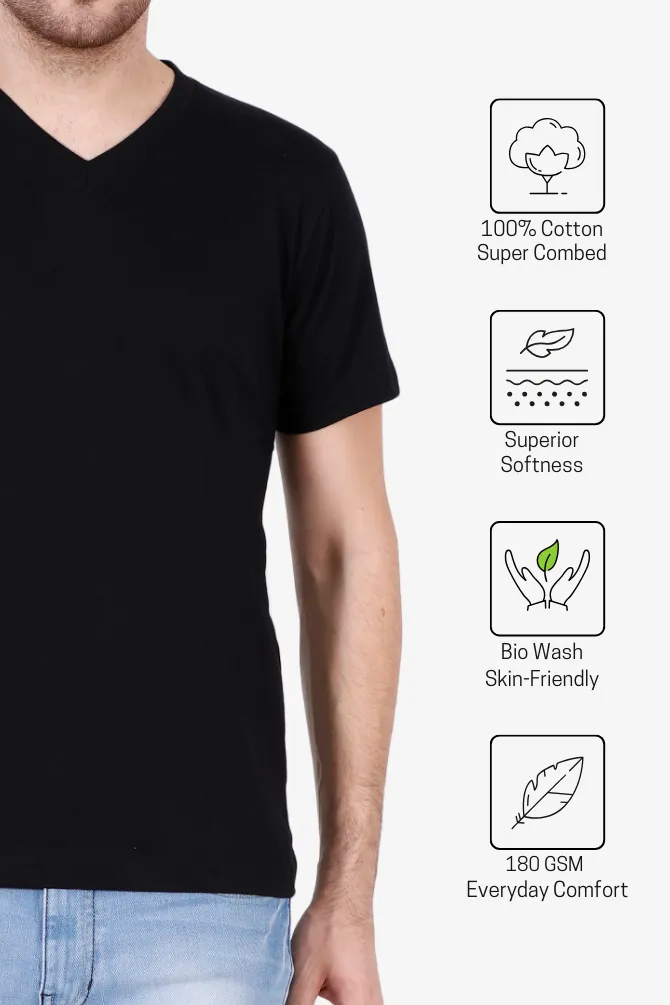 Bright and Bold V Neck T Shirts for Man