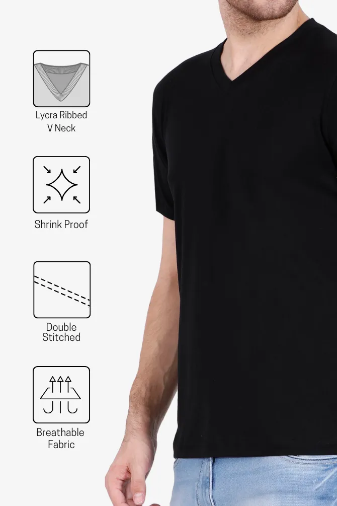 Bright and Bold V Neck T Shirts for Man