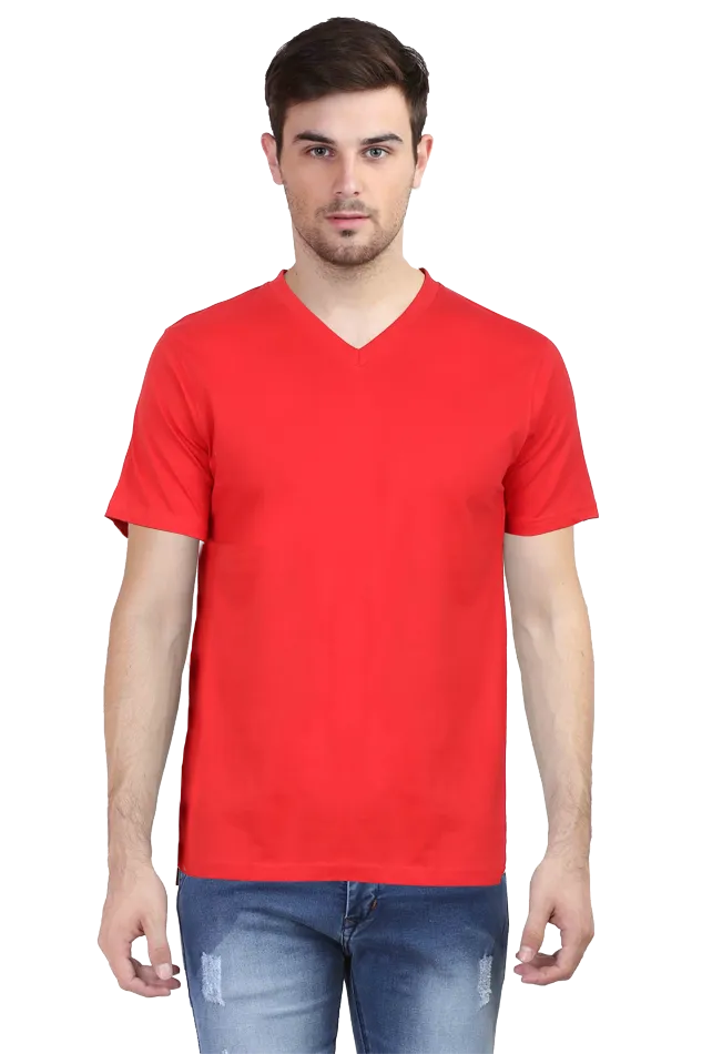 Bright and Bold V Neck T Shirts for Man