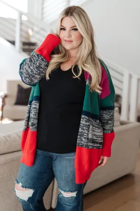 Christmas Striped Cardigan