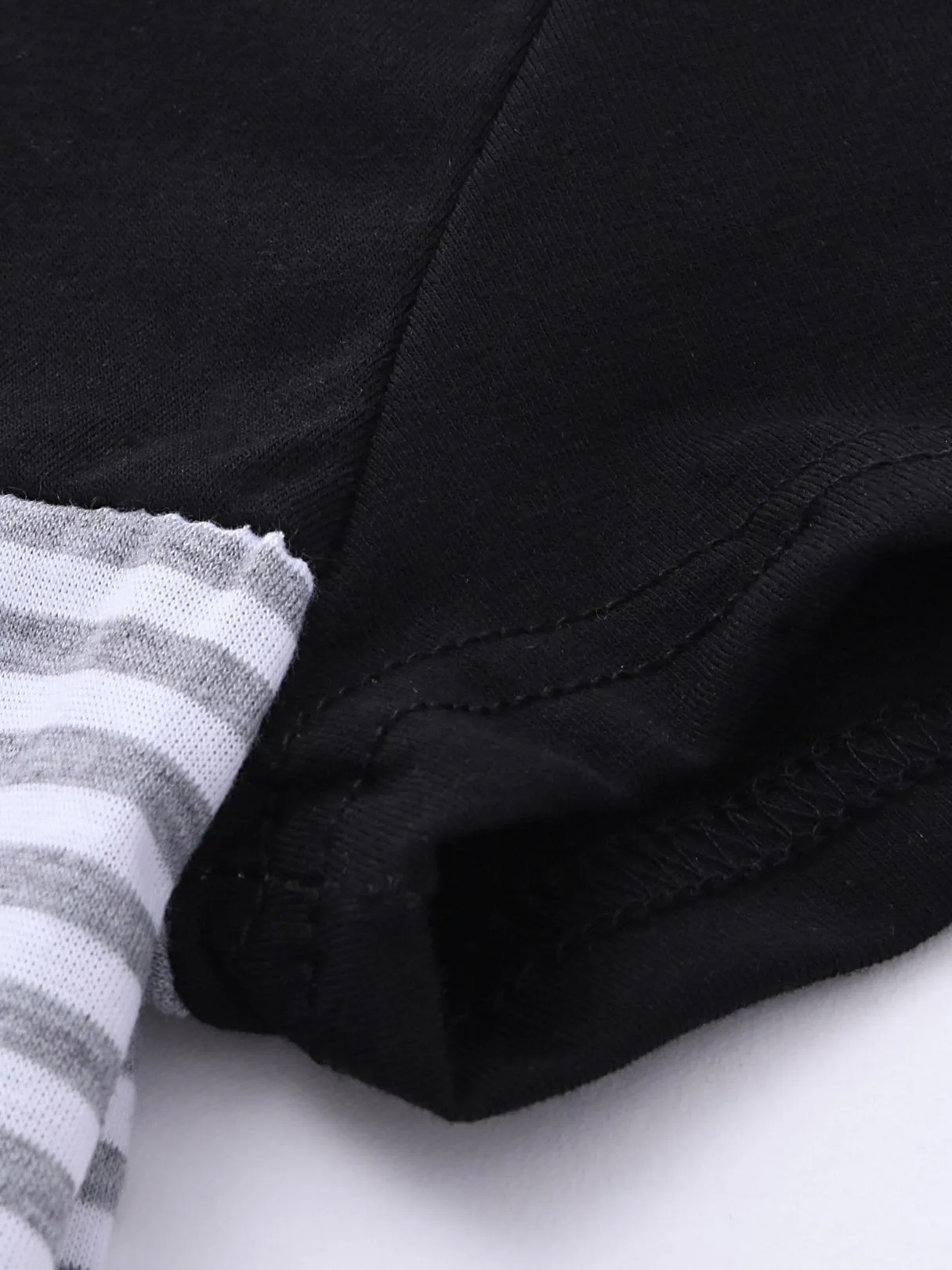 Custom Round Neck Stripe Short Sleeve Tee