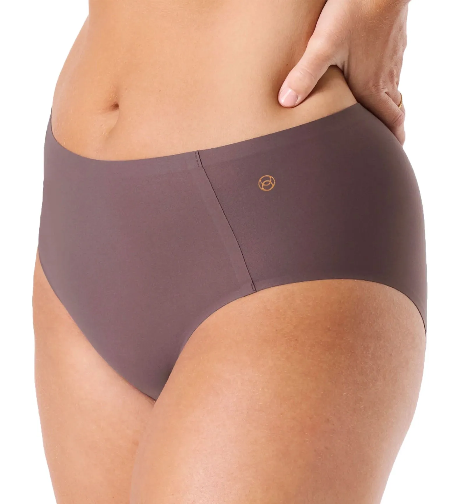 Evelyn & Bobbie High-Waisted Retro Bikini Panty (1704) - Thistle