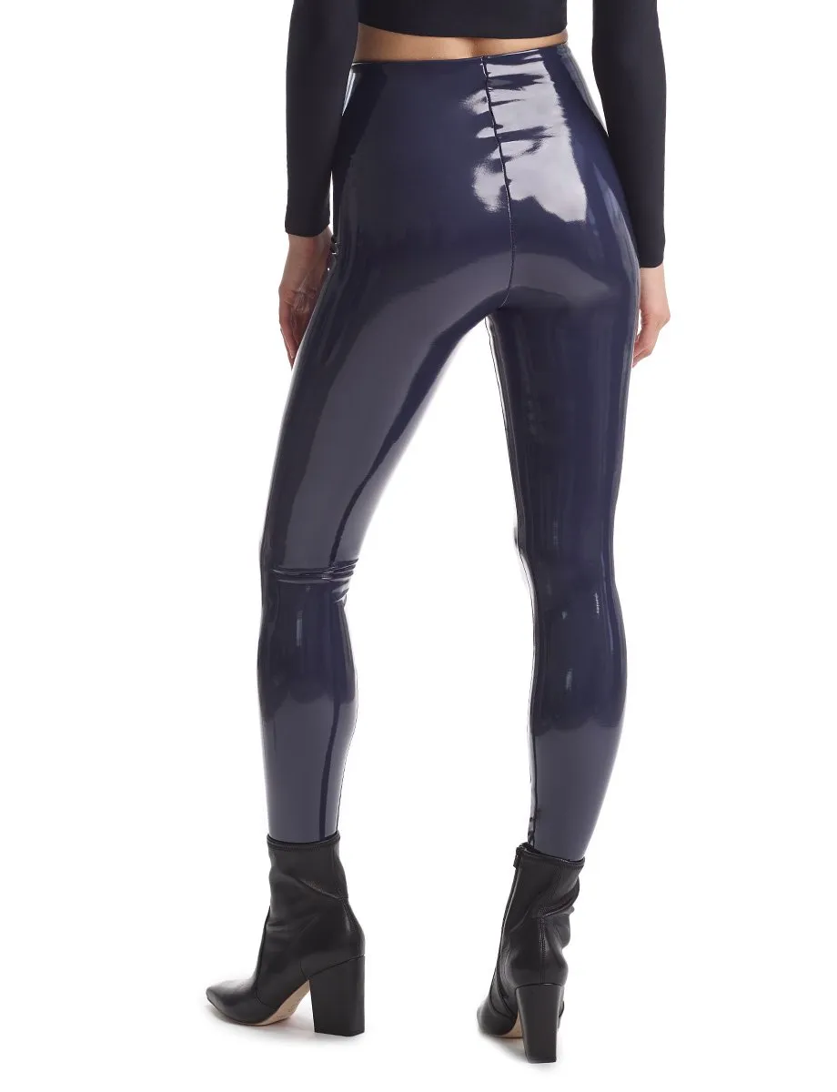 Faux Patent Leather leggings (Navy)