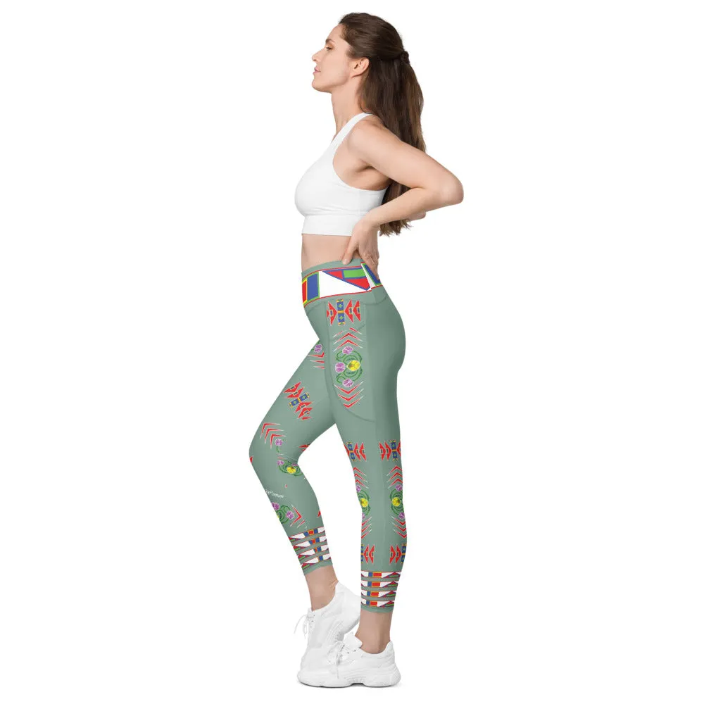 Gratitude Moss Leggings with pockets