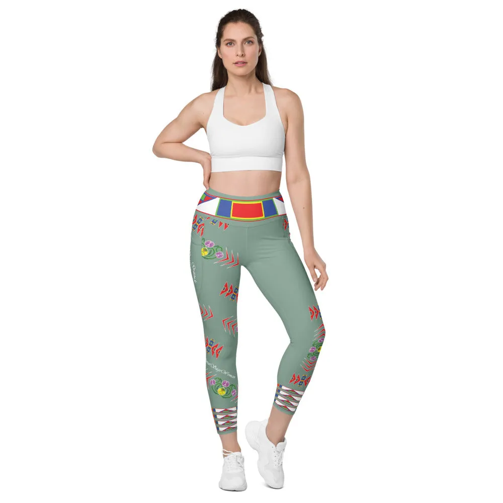 Gratitude Moss Leggings with pockets