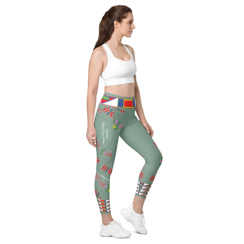 Gratitude Moss Leggings with pockets