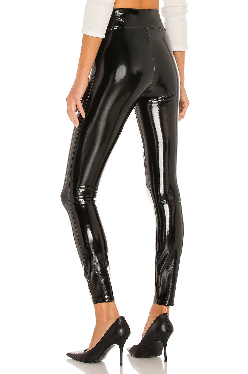 Leggings SPANX Faux Patent Leather, black
