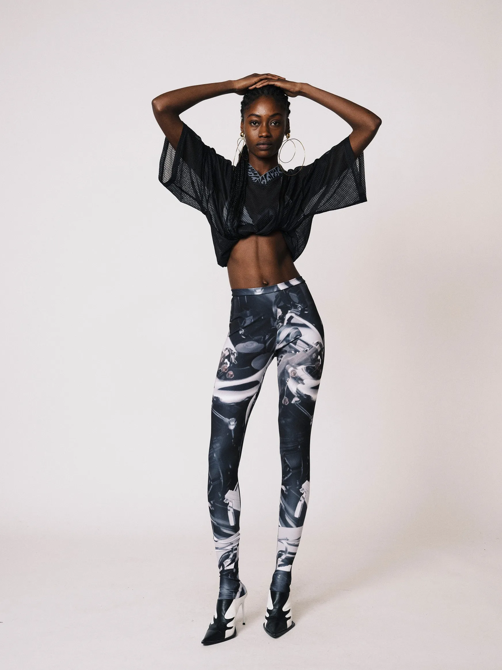 MECHANICAL PRINTED TIGHTS
