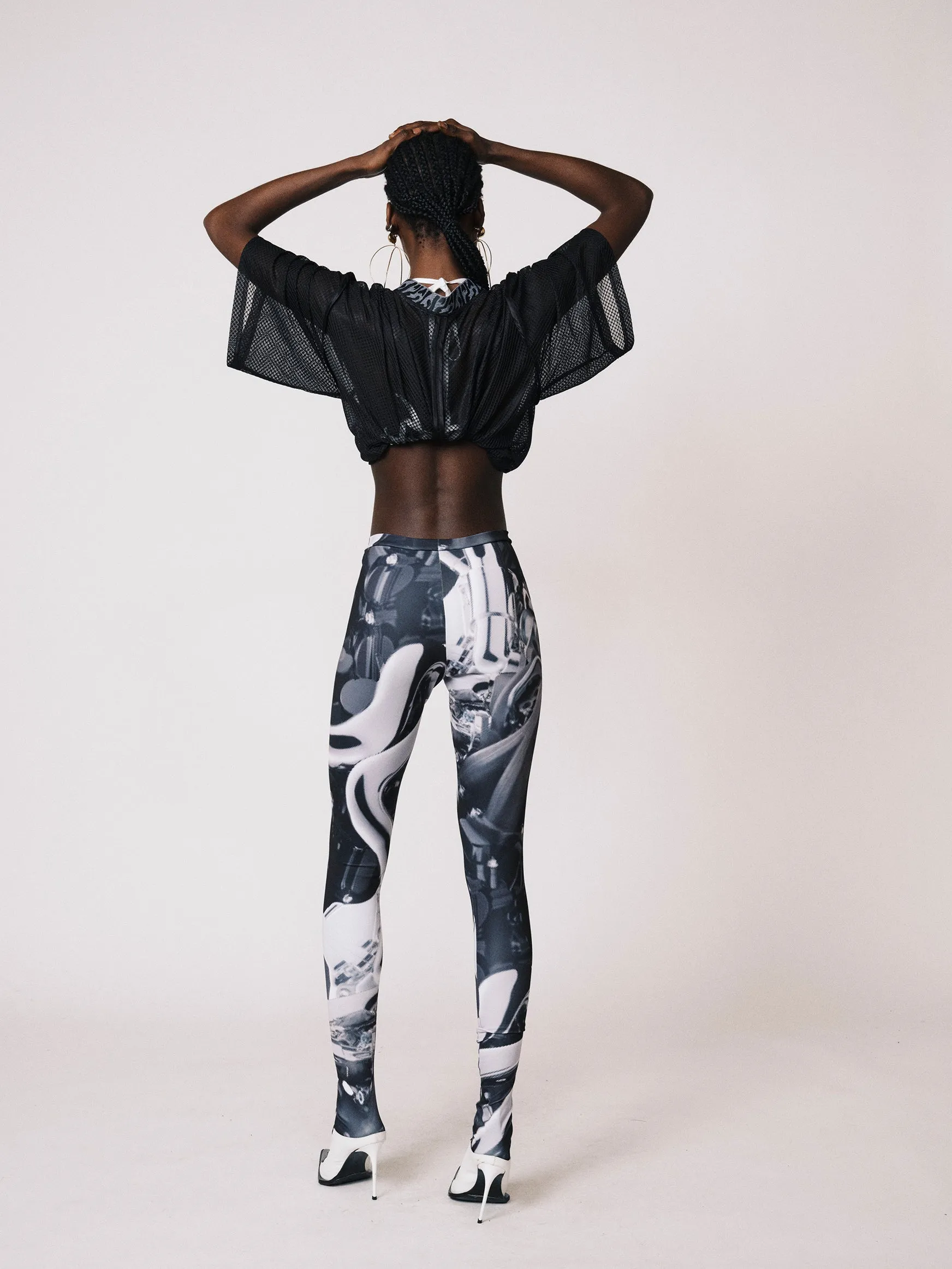 MECHANICAL PRINTED TIGHTS