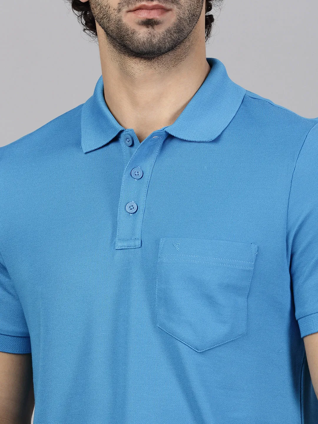 Mens Expert Polo Tshirt with Pocket Biza Blue EP26