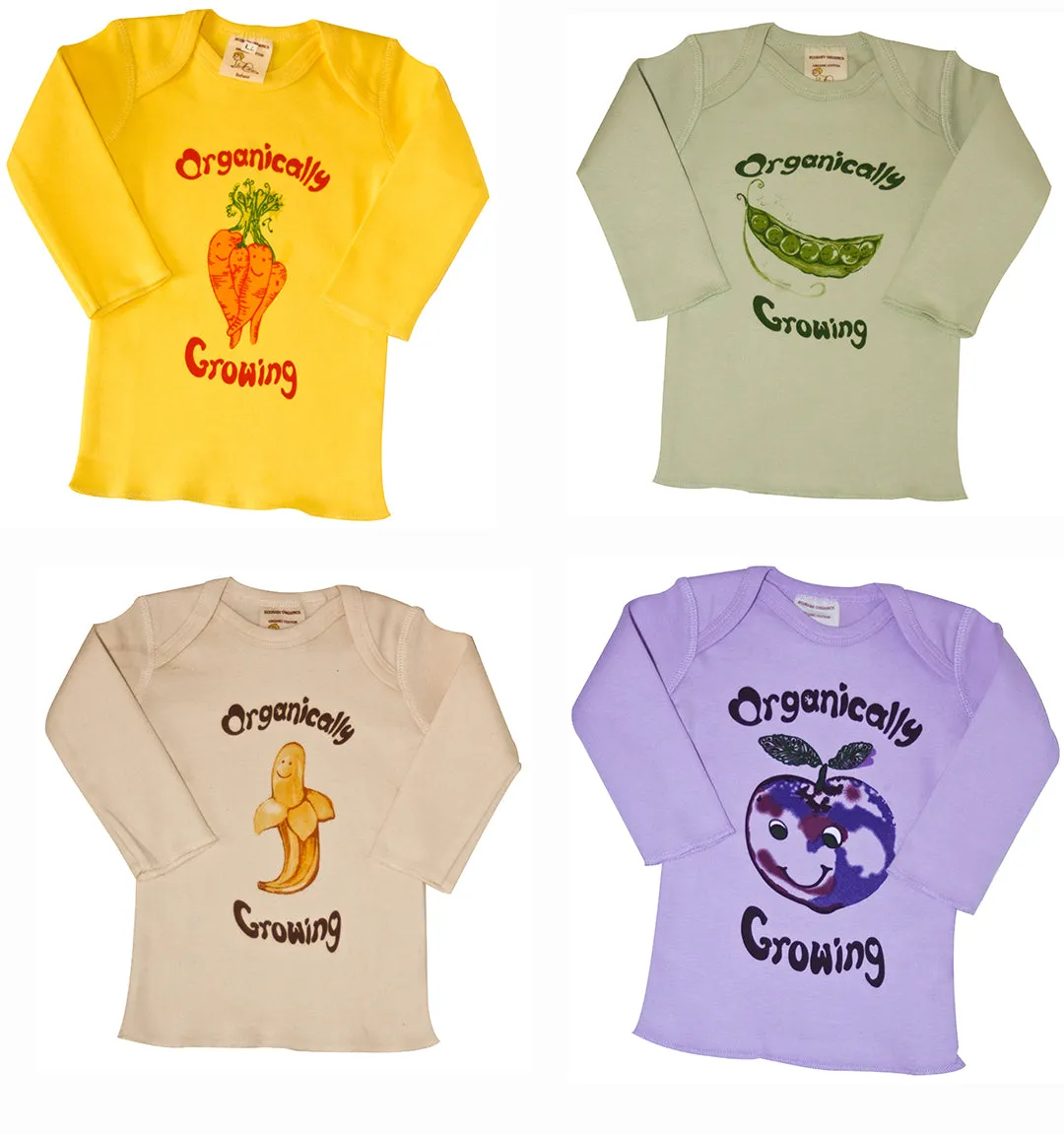 Organic Cotton Infant Tee Long Sleeve 4 Pack