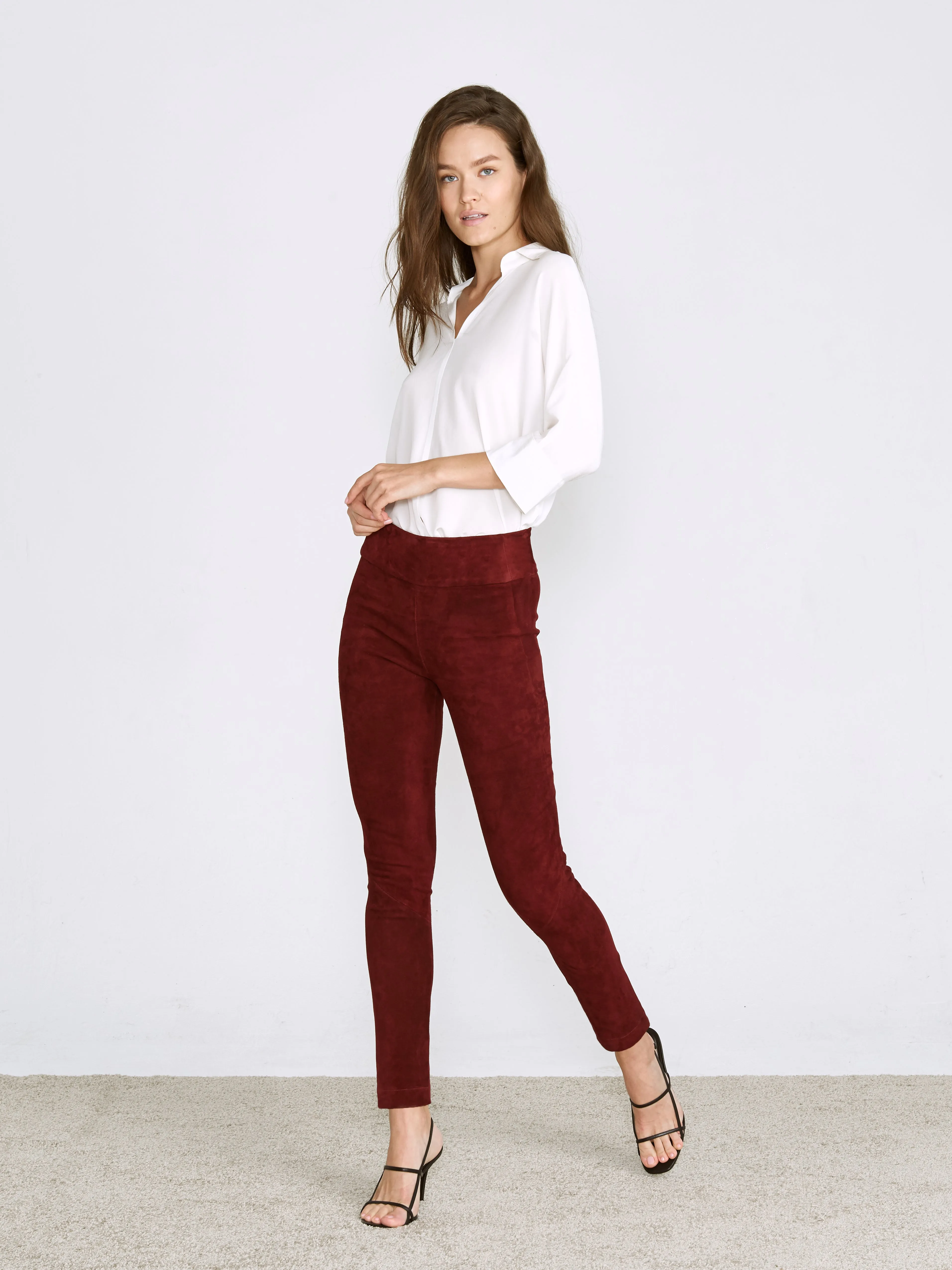 OT LEGGINGS CURRANT SUEDE - OUT OF STOCK
