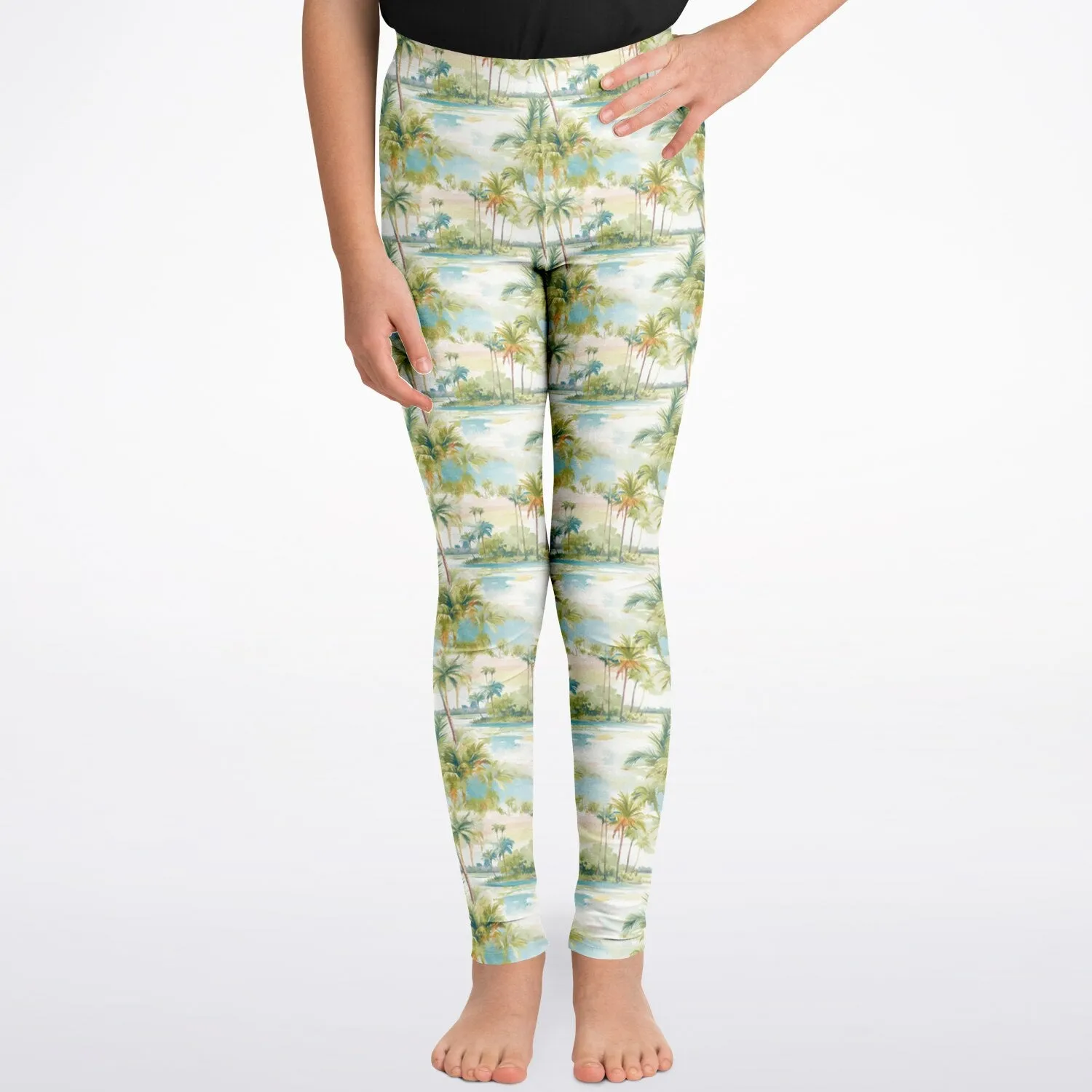 Palm Tree Breeze- Youth Leggings