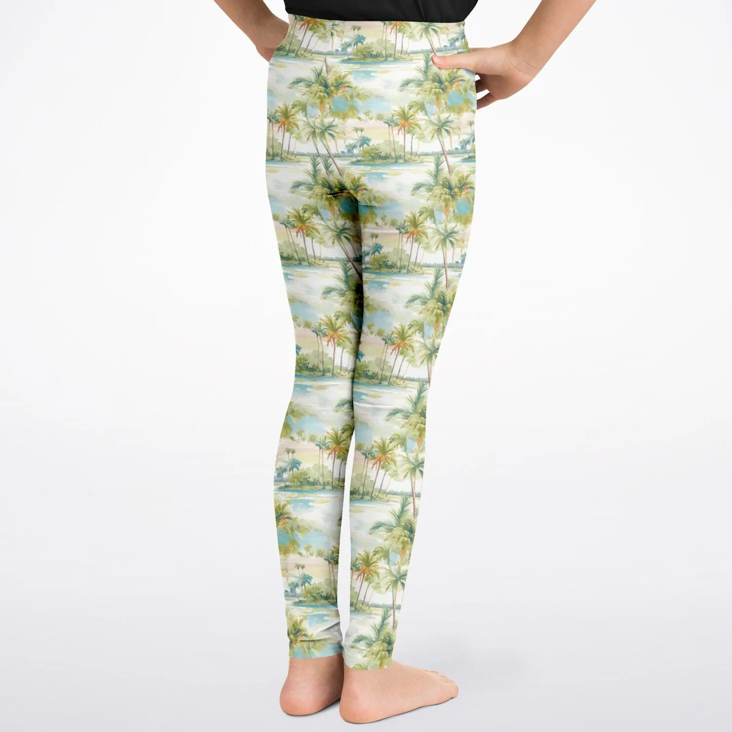 Palm Tree Breeze- Youth Leggings