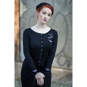 Purple Bats Cardigan