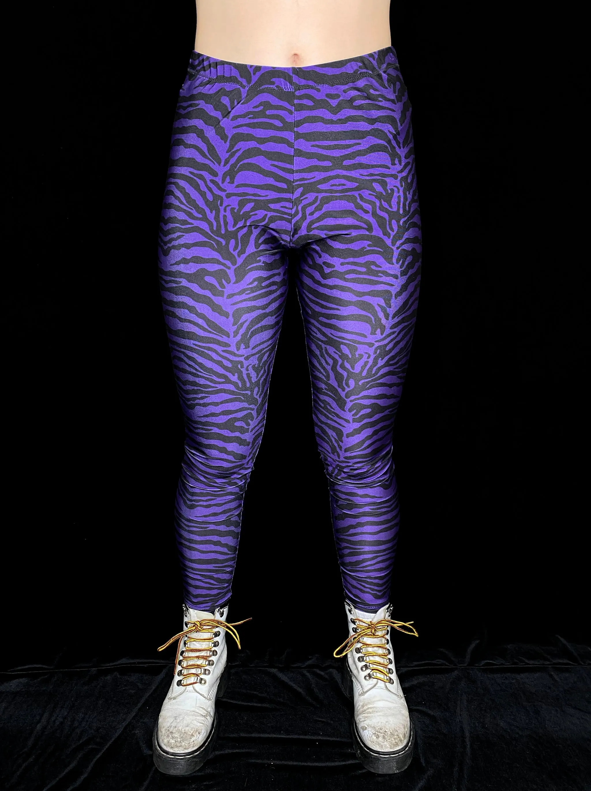 Purple Tiger Leggings (XS/Teen 12 & Large)