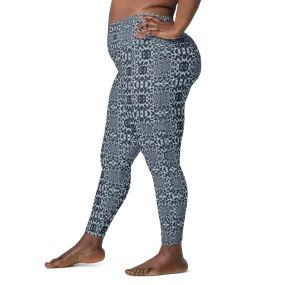 Recursia Contemplative Jaguar II Leggings With Pockets In Blue