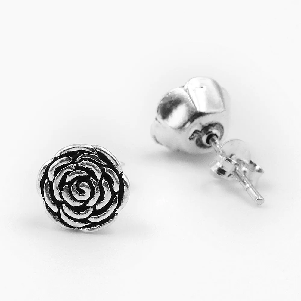 Rose Silver Stud