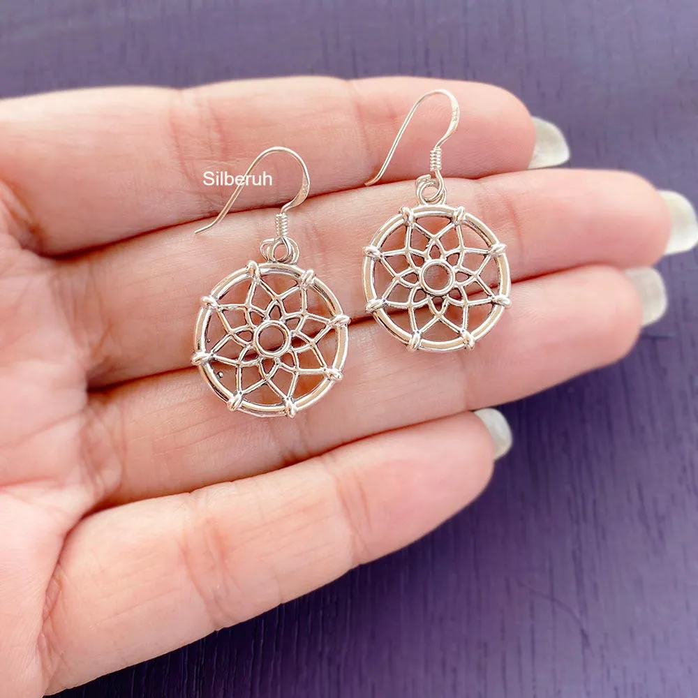 Silver Dreamcatcher Earring