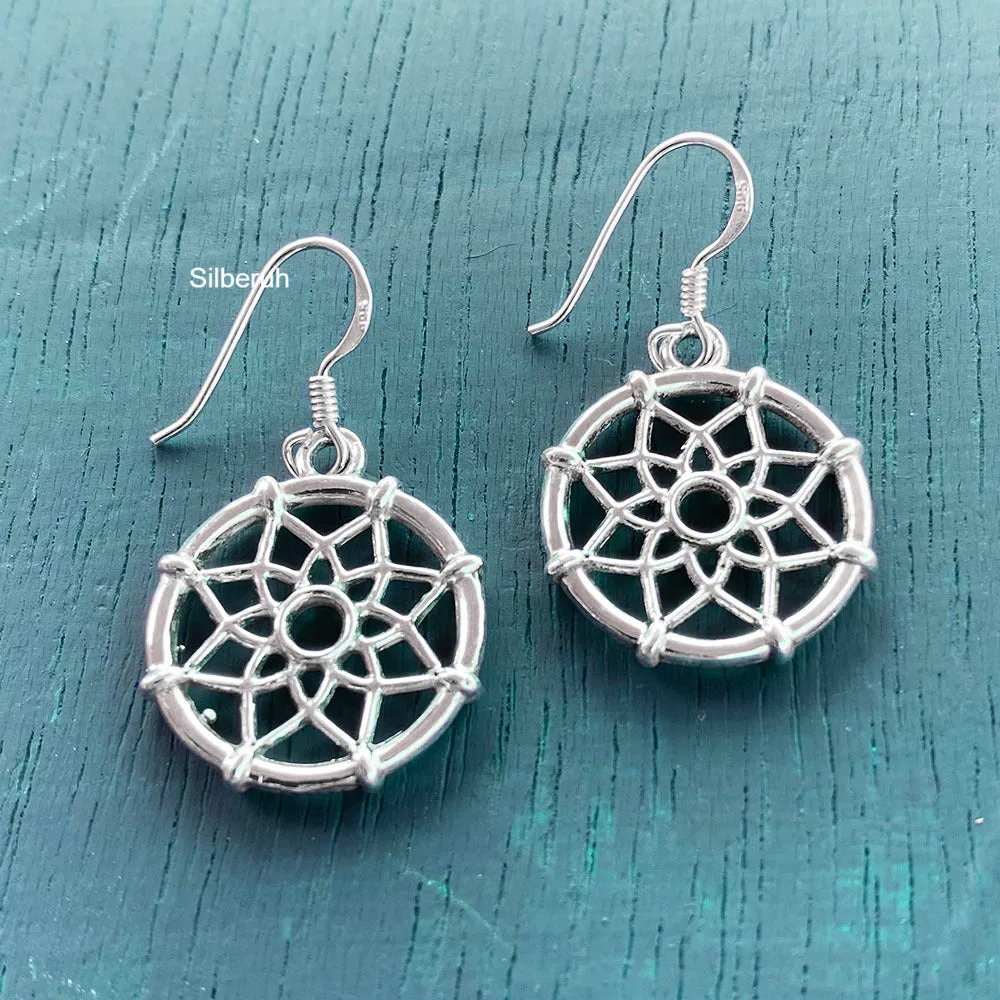 Silver Dreamcatcher Earring