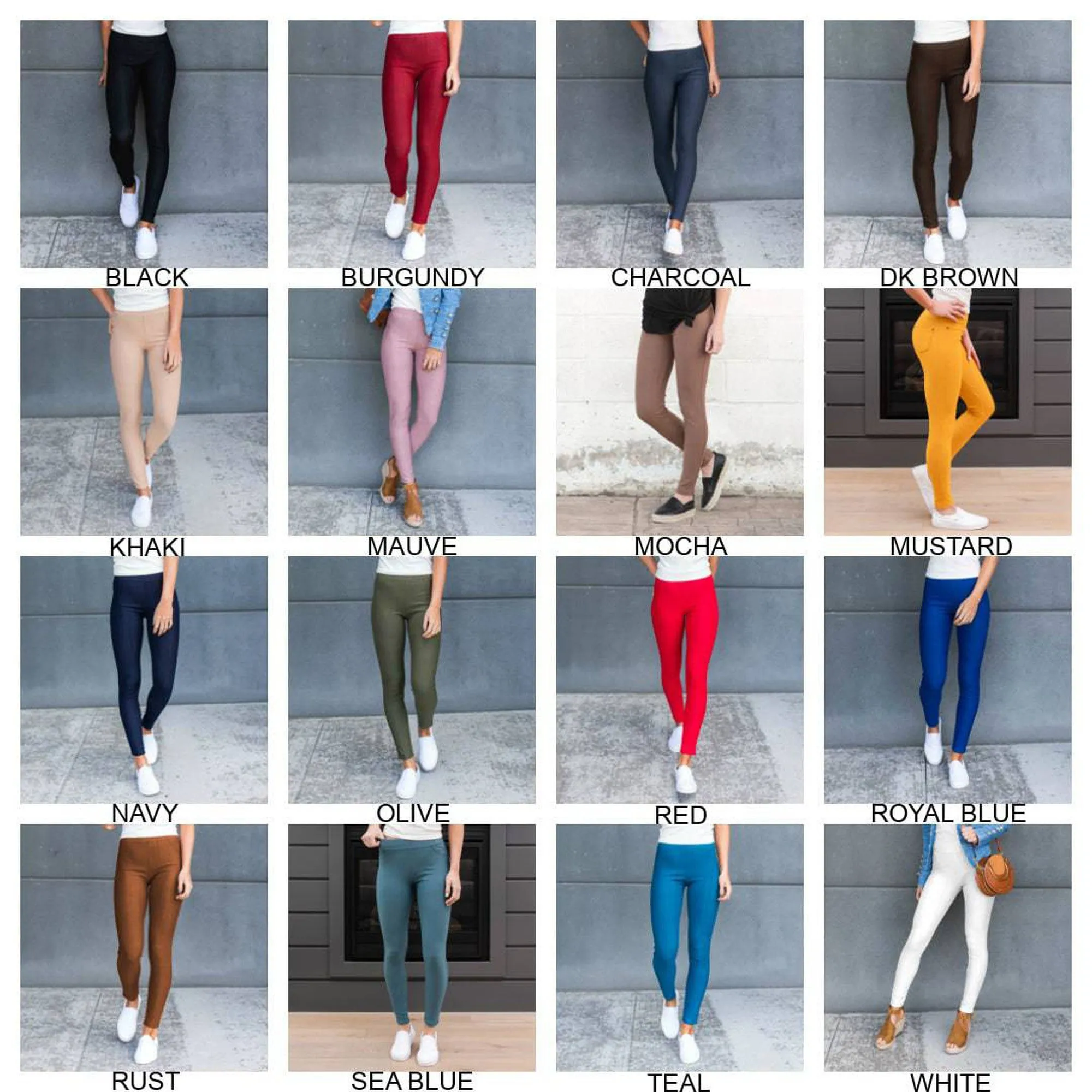 Truly Contagious Premium Stretch Soft High Waisted Jeggings for Women - Denim Leggings - Cotton Stretch Blend - Long (Truly Contagious - New Mix)