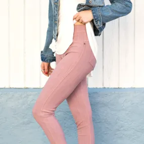 Truly Contagious Premium Stretch Soft High Waisted Jeggings for Women - Denim Leggings - Cotton Stretch Blend - Long (Truly Contagious - New Mix)