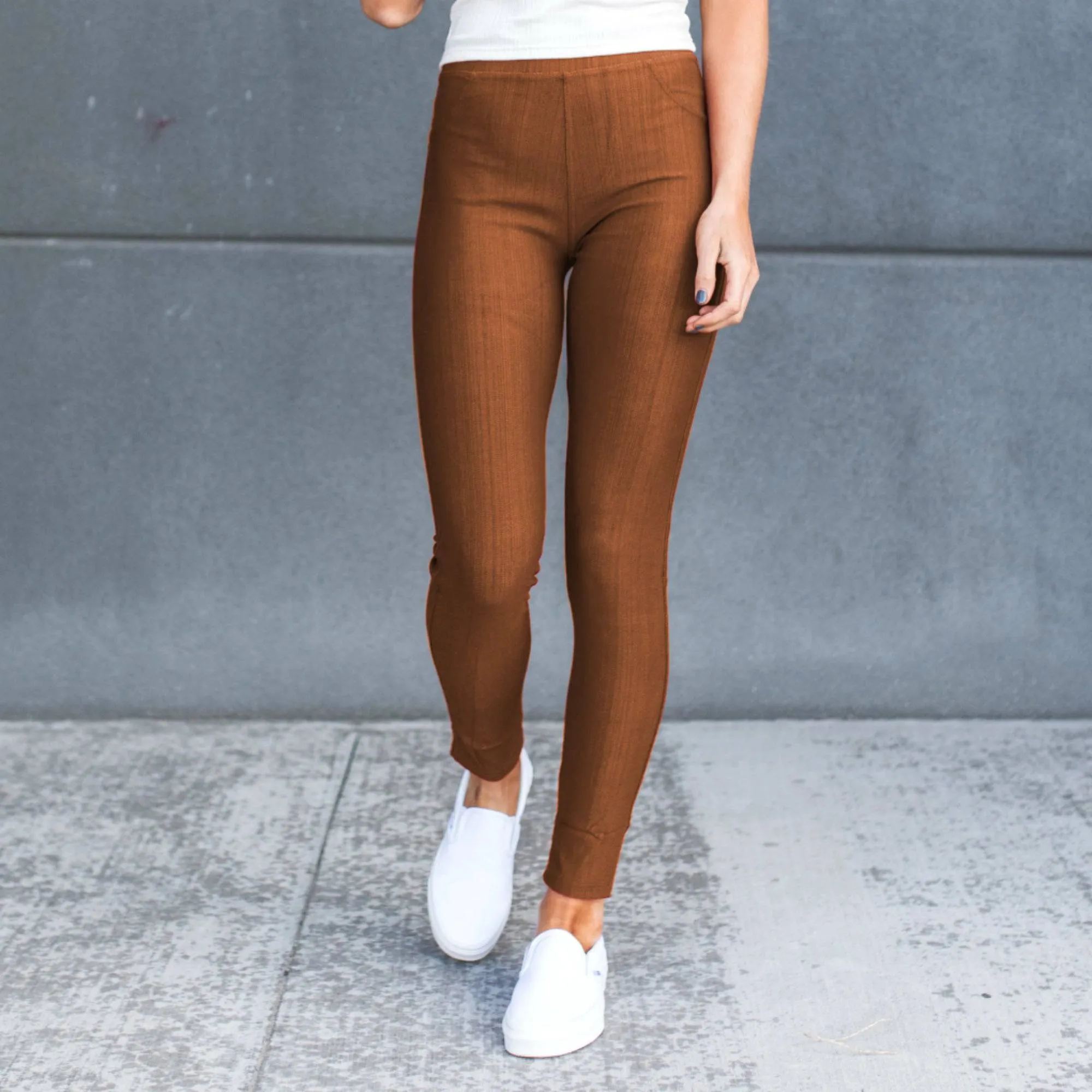 Truly Contagious Premium Stretch Soft High Waisted Jeggings for Women - Denim Leggings - Cotton Stretch Blend - Long (Truly Contagious - New Mix)