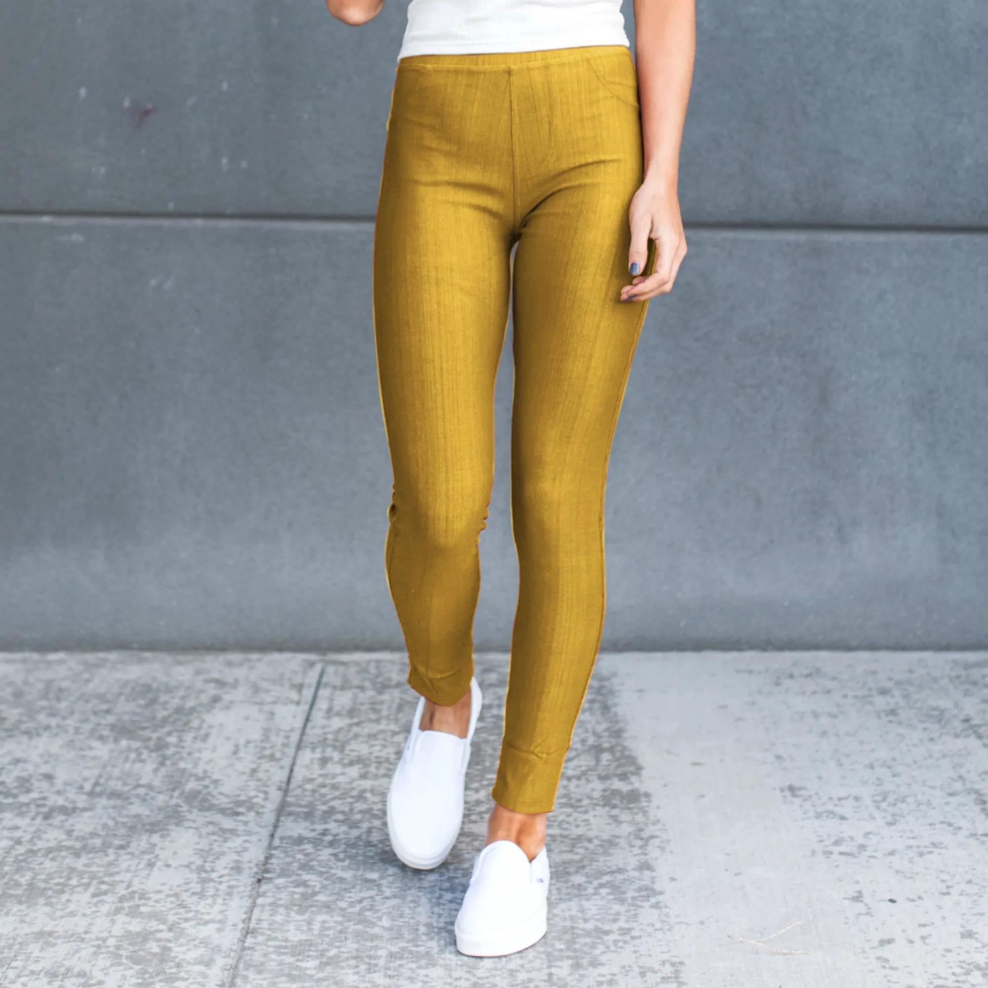 Truly Contagious Premium Stretch Soft High Waisted Jeggings for Women - Denim Leggings - Cotton Stretch Blend - Long (Truly Contagious - New Mix)