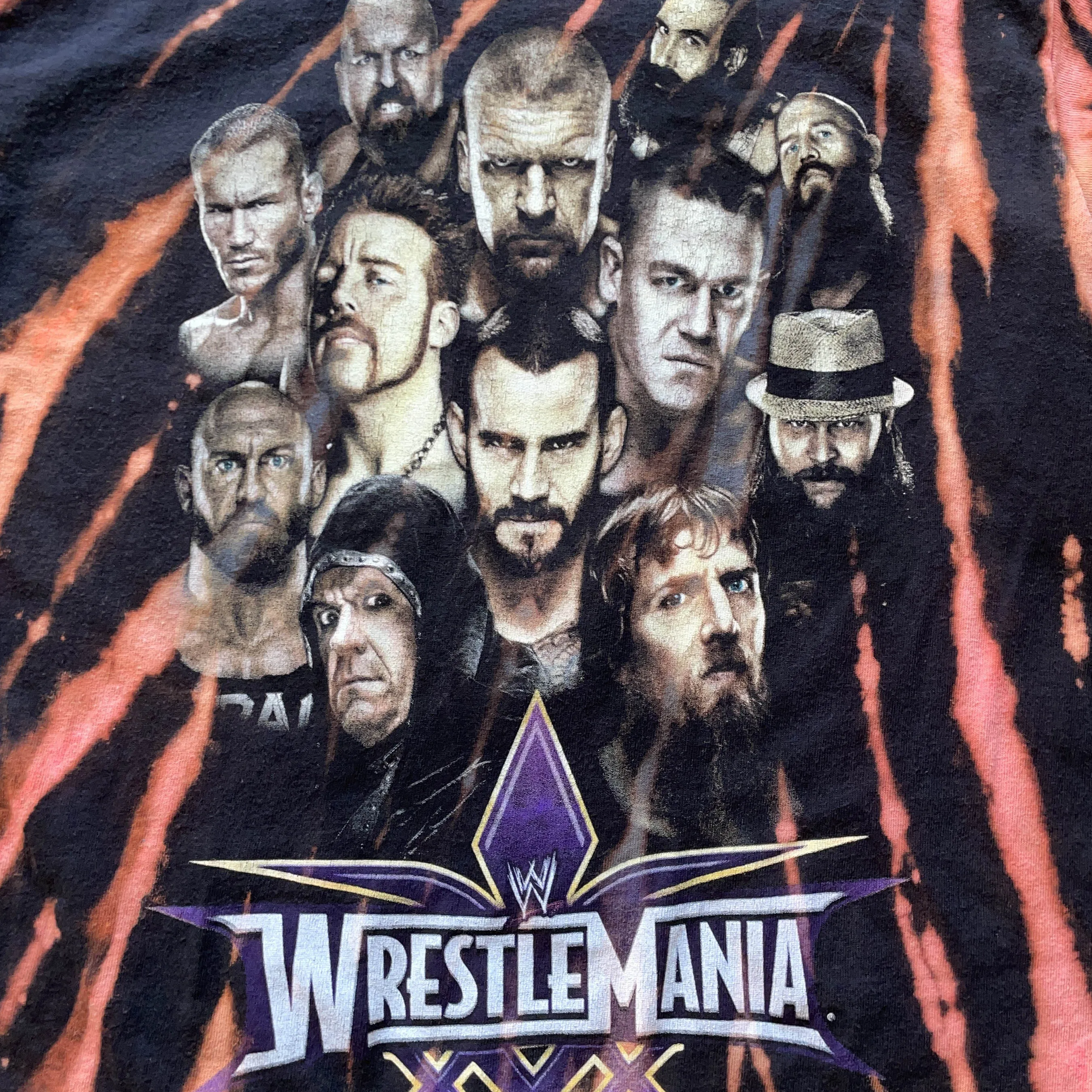 Vintage Wrestlemania 2014 Live Tour | Tie-Dye Tee | XS